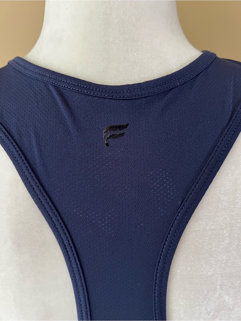 Fabletics Teagan Medium Navy Blue Racerback Dri-Fit Tank Top - Picture 4 of 6
